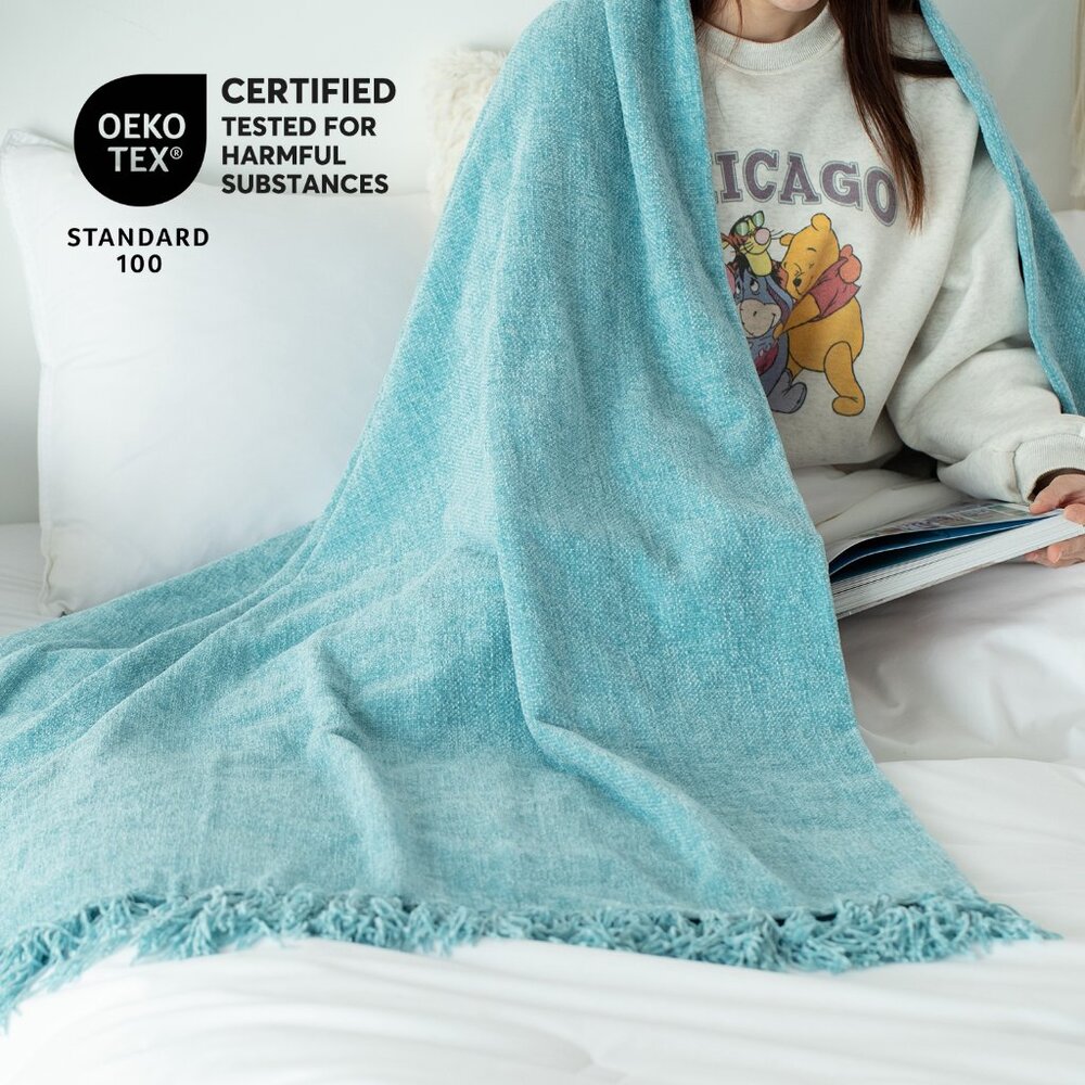 Queen Size Original Condition - Chenille Throw Blankets